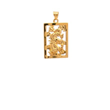 Load image into Gallery viewer, 18K Gold Pendant Dragon Rectangle - Rafant