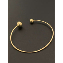Load image into Gallery viewer, 18K Gold Bangle Bracelet Cuff Balls Small