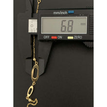 Load image into Gallery viewer, 18K Gold Bracelet Charm  2.18 grams Size 7 inches Plus 1 Inch Extension