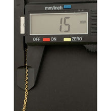 Load image into Gallery viewer, 18K Gold Bracelet Chain Rolo Link 7.5 inches 1.05 grams