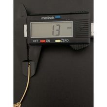 Load image into Gallery viewer, 18K Gold Bracelet Bar Figaro Chain Link 7.5 inches 2.36 grams