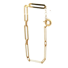 Load image into Gallery viewer, 18K Gold Bracelet Paperclip 6.5 inches 2.84 grams - Rafant