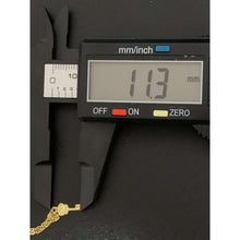 Load image into Gallery viewer, 18K Gold Bracelet 7.25 inches with Key Heart Charms 2.03 grams