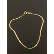 Load image into Gallery viewer, 18K Gold Bracelet Chain Flat Size 7.5 inches 0.85 grams