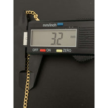Load image into Gallery viewer, 18K Gold Bracelet Chain Curb Link 7.5 inches 2.01 grams