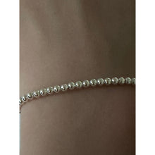 Load image into Gallery viewer, 925 Sterling Silver Beaded Stretch Stacking Bracelet Minimalist