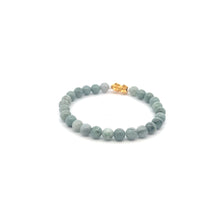 Load image into Gallery viewer, 18K Gold Pixiu Piyao Lucky Charm Bracelet Natural Burmese Jade Gemstones 6mm - Rafant