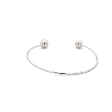 Load image into Gallery viewer, 925 Sterling Silver Bangle Wire Bracelet Adjustable Size 6 3/4 inches