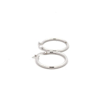 Load image into Gallery viewer, 18K White Gold Women Earrings Hoops Loops - Rafant