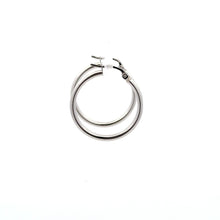 Load image into Gallery viewer, 18K White Gold Women Earrings Hoops Loops - Rafant