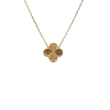 Load image into Gallery viewer, 18K Gold Necklace Centered Flower 16 inches 2.16grams