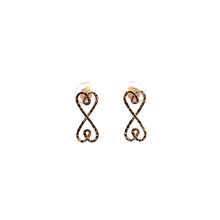 Load image into Gallery viewer, 18K Gold Earrings Post Infinity 1.80 grams - Rafant