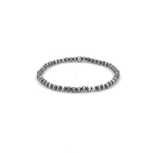 Load image into Gallery viewer, 925 Sterling Silver Authentic Navajo Beads 3mm -6mm beads Stretch Bracelet Minimalist Choose Your Style
