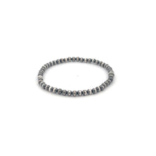 Load image into Gallery viewer, 925 Sterling Silver Authentic Navajo Beads 3mm -6mm beads Stretch Bracelet Minimalist Choose Your Style