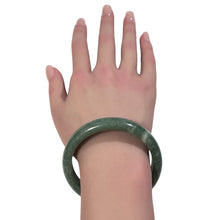 Load image into Gallery viewer, Natural Jade Gemstone Bangle Bracelet Size 7.5 inches