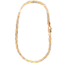 Load image into Gallery viewer, 18K Gold Bracelet White Yellow Gold 2.79 grams Size 7.5 inches