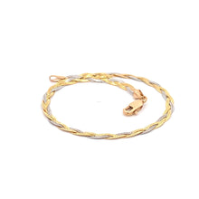 Load image into Gallery viewer, 18K Gold Bracelet White Yellow Gold 2.79 grams Size 7.5 inches