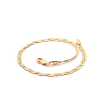 Load image into Gallery viewer, 18K Gold Bracelet White Yellow Gold 2.79 grams Size 7.5 inches