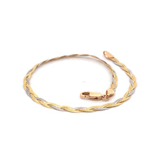 Load image into Gallery viewer, 18K Gold Bracelet White Yellow Gold 2.79 grams Size 7.5 inches