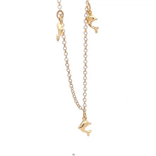 Load image into Gallery viewer, 18K Gold Bracelet Dolphin Charms Size 7 inches 3.15 gms - Rafant
