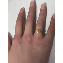 Load image into Gallery viewer, 18K Gold Ring Heart Women Size 7 - Rafant