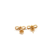 Load image into Gallery viewer, 18K Gold Earrings Studs Infinity Arrow 1.42 grams - Rafant