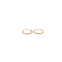 Load image into Gallery viewer, 14k Gold Endless Tubular Hoops Earrings Continuous Size 12mm