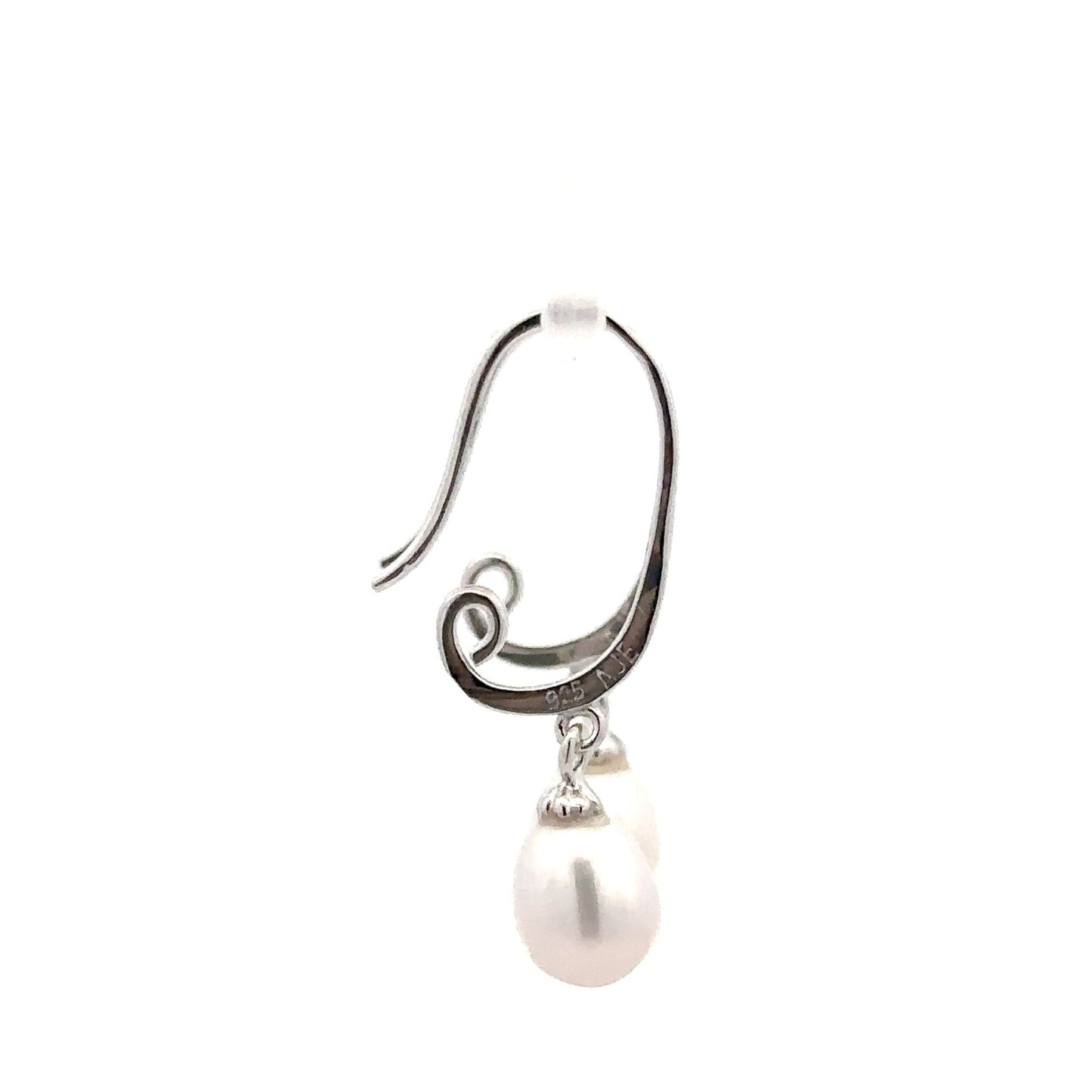 925 Sterling Silver Dangle Drop Freshwater Pearls Fine Jewelry - Rafant