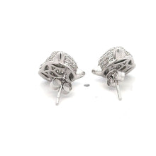 Load image into Gallery viewer, 925 Sterling Silver Stud Earrings Cubic Zirconia Panther - Rafant