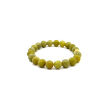 Load image into Gallery viewer, 24K Gold Money Bag Lucky Charm Bracelet Gemstones Peridot August Birthstones 8mm Size 6" - Rafant