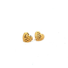 Load image into Gallery viewer, 18k Gold Earrings Stud Post Heart
