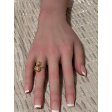 Load image into Gallery viewer, 18K Gold Ring Orb Ball Size 4