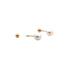 Load image into Gallery viewer, 18K Gold Earrings Freshwater Pearls Multiway - Rafant
