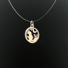 Load image into Gallery viewer, 925 Sterling Silver Pendant Snowman Snowflakes Holiday Christmas Charm