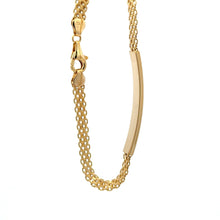 Load image into Gallery viewer, 18K Gold Bracelet Bar Size 7.25 inches 5.13 grams - Rafant