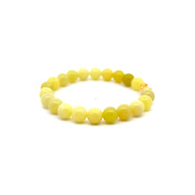 Load image into Gallery viewer, 18K Gold Pixiu Piyao Lucky Charm Bracelet Gemstones Lemon Jade 8mm Size 6.5" - Rafant