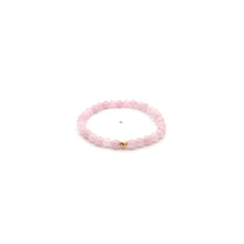Load image into Gallery viewer, Natural Rose Quartz Gemstones Mini 4mm 18k Charm Bead - Rafant