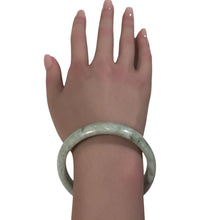 Load image into Gallery viewer, Natural Jade Gemstone Bangle Bracelet Size 7.5 inches