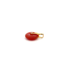Load image into Gallery viewer, 18K Gold Pendant Red Agate Cubic Zirconia - Rafant