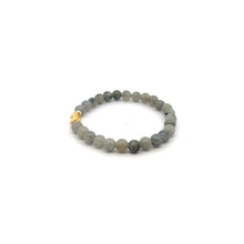 Load image into Gallery viewer, 18K Gold Pixiu Piyao Lucky Charm Bracelet Natural Labradorite Gemstones 6mm - Rafant