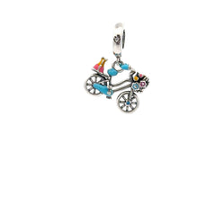 Load image into Gallery viewer, 925 Sterling Silver Charm Bead For Bracelet Necklace Bike Bicycle - Rafant