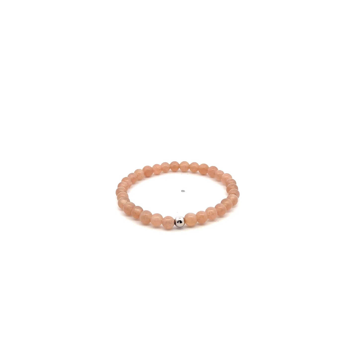 Natural Sunstone Gemstones Mini 4mm 18K Charm Bead - Rafant