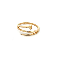 Load image into Gallery viewer, 18K Gold Ring Size 8 Spiral