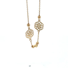 Load image into Gallery viewer, 18K Gold Bracelet Flower Beads Charm 7 inches plus one inch Extension 1.50 grams - Rafant