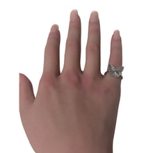 Load image into Gallery viewer, 925 Sterling Silver Ring Size 5 Butterfly - Rafant
