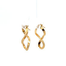 Load image into Gallery viewer, 18K Gold Earrings Post Infinity