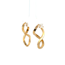 Load image into Gallery viewer, 18K Gold Earrings Post Infinity