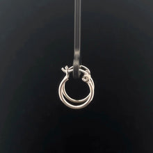 Load image into Gallery viewer, 925 Sterling Silver Hoop Earrings