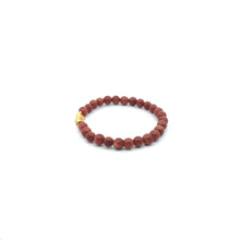 Load image into Gallery viewer, 18K Gold Pixiu Piyao Lucky Charm Bracelet Goldstone Gemstones 6mm - Rafant