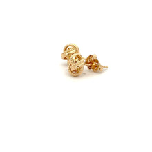 Load image into Gallery viewer, 18K Gold Earrings Stud Knot Small 1.17 grams - Rafant